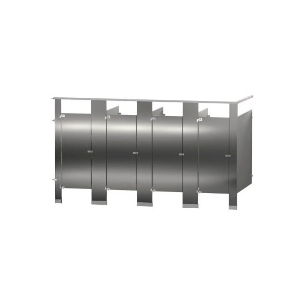 Bradley Bradley Stainless Steel 144" Wide Complete 4 In-Corner Compartments, Satin Brushed - IC43660-SS IC43660-SS - main